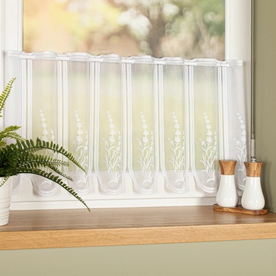 Dekorační metrážová vitrážová záclona JOLANA bílá výška 40 cm MyBestHome – Zbozi.Blesk.cz