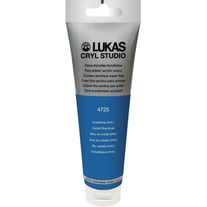 LUKAS Cryl Studio Plastic Tube АКРИЛНА боя Cobalt Blue Hue 125 ml 1 бр (747250012)