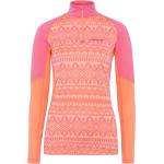 Kari Traa Дамско мериносово термобельо Kari Traa Women's Malia Half Zip Merino base layer - Bubblegum (115-2342-0712)