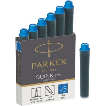 Parker Патрончета къси за писалка син цвят 6бр в опаковка Parker