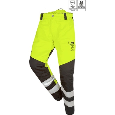 SIP Protection Protipořezové kalhoty PERTHUS FLASH Hi-Vis žluto-černá