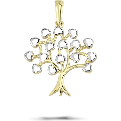 Lillian Vassago Zlatý přívěsek z kombinovaného zlata Strom života LLV66 GP166WY