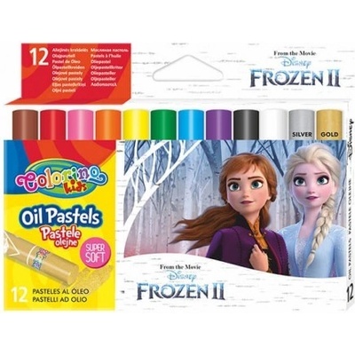 Colorino Kids farebné olejové pastelky Frozen 12 kusov
