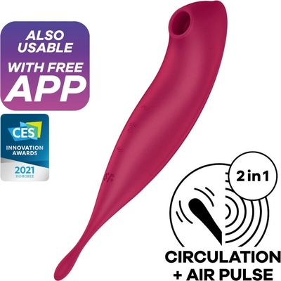 Satisfyer Connect Twirling Pro+ App červený