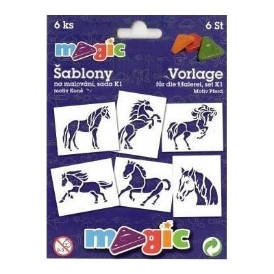 Primo Magic Šablony papírové Koně sada 6 kusů