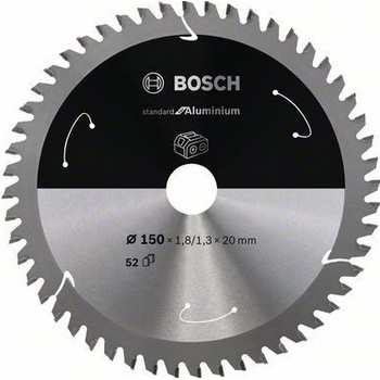 Bosch Pilový kotouč Standard for Aluminium pro akumulátorové pily 150 × 1,8/1,3 × 20 T52 2608837756