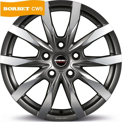Borbet CW5 7,5x18 5x118 ET53 mistral anthracite gloss