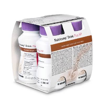 B. Braun Nutricomp Drink High Protein 4x200ml příchuť: Čokoláda-nugát
