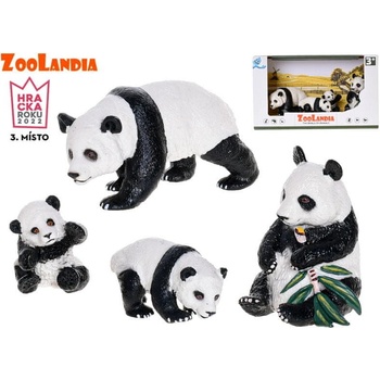 Zoolandia samec a samica pandy s mláďatami