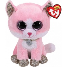 TY Beanie Boos Fiona růžová kočička 36489 24 cm