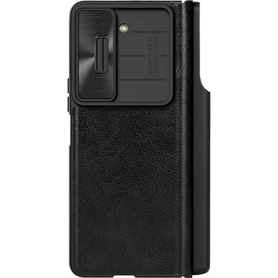 Nillkin Калъф с S Pen Поставка за Samsung Z Fold 5, Nillkin Qin Pro Leather Case, Черен (6902048266001)