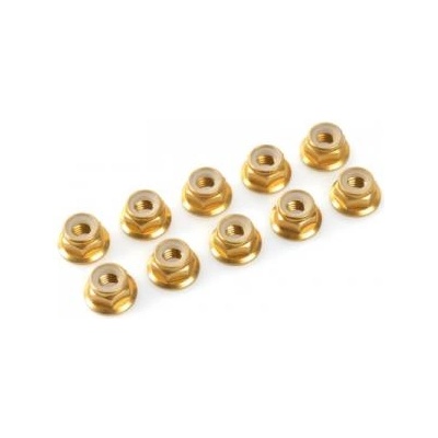 Revtec Самозаключваща се гайка с пр. m5 алуминий злато (10)