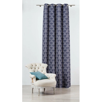 Mendola Fabrics Zatapa závěs modrá/šedá