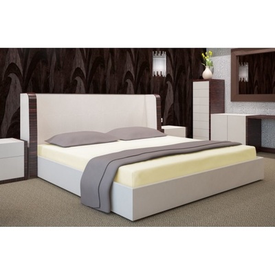 DomTextilu Krémové prestieradlo s gumou 7528-20466 krémová 200x220