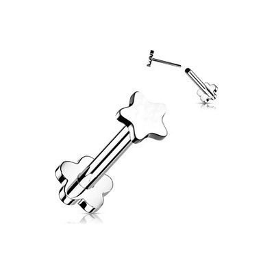 Šperky4U Push In piercing do brady ucha titan TIT1173-1208