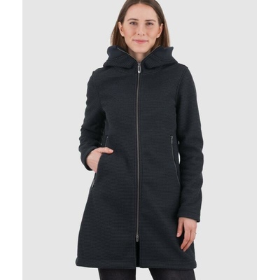 Woox Harlem Black Beauty woolshellový kabát