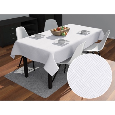 Biante Teflonový obdélníkový ubrus Milano TF-094 bílý 120x160 cm