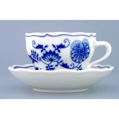 Dubí Cibulák šálka a podšálka B + ZB zrkadlová podšálka 0,20 l cibulový porcelán originálny cibulák