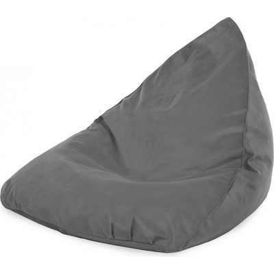 Bermudy sedací vak Sako oceľový plyš