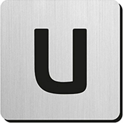 JNF - Piktogram písmeno "U" IN.34.300 - 75 mm - nalepovací