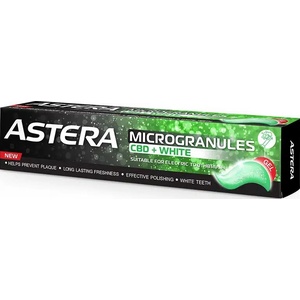Astera Паста за зъби Microgranules CBD + White, 75 ml