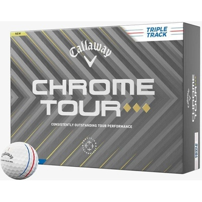 Callaway Chrome Tour Triple Diamond Triple Track bílé 3 x 3 ks