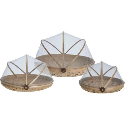 Excellent Houseware Bambusový košík na ovocie Abigail sada 3ks 30x19 cm + 35x22 cm + 25x17 cm