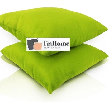 TiaHome Vankúš zelený semiš 40x40