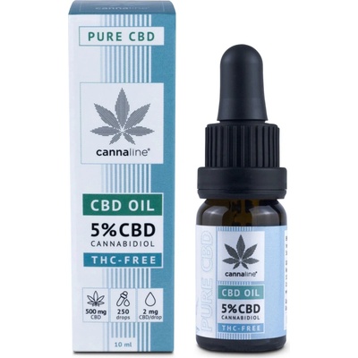 Cannaline CBD Konopný olej BEZ THC 5% 500 mg 10 ml