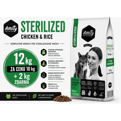 Amity CATS Premium STERILIZED Chicken and Rice 10 kg