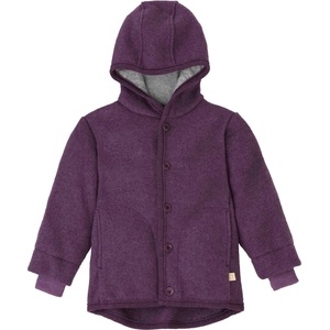 disana Детско вълнено яке disana Kid's Walk-Jacke Wool jacket - Aubergine - размер 86/92 (EU) (703-6089-0112)