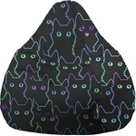 Pufrelax Пуф круша за деца 4-14 г. , 160л. , Nirvana Light, Cute Cat, Водоустойчив, Перящ се калъф, Пълнеж от Полистиролни перли, принт (PUF-G-NL-TEXP-CUT)