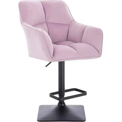 LuxuryForm Design Amalfi Velur na čiernej hranatej podstave / levanduľa