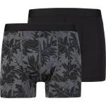 Stoic Мъжко синтетично термобельо Stoic TrosaSt. Boxer 2-Pack Boxer shorts - Ink Grey Aop / Black - размер XL (014-2412-0714)