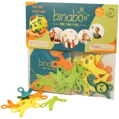 TicToys Конструктор от биопластмаса Binabo, 24 части, 4 цвята (261860)