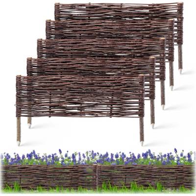 ZAHRADNÍ PALISÁDA 60x20cm PLETENÝ PLOT 5ks