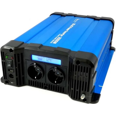 solartronics Инвертор fs2000d 12v 2000 w, Пълна синусоида с дисплей - синя серия (fs2000d12v)