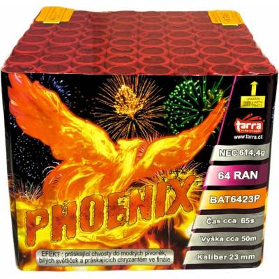 Ohňostroj Baterie výmetnic PHOENIX 64 ran 6 1 BAT6423P