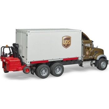 Bruder 2828 MACK Granite UPS logistik a vysokozdvihem