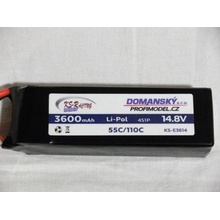 Profimodel KS-Racing Energy Li-Po baterie 3600mAh 14,8V 55/110C