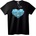 NOONEBRAND Тениска Сърдечен Кафез - 2XL, Black