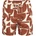 Threadbare Бански гащета Threadbare Men's Abstract Swim Shorts - Rust
