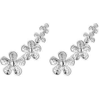 Silenti Jewelry Сребърни обеци "Цвят