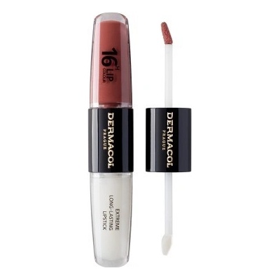 Dermacol Dlouhotrvající dvoufázová barva na rty a lesk 16H Lip Colour Extreme Long-Lasting Lipstick 33 4 + 4 ml