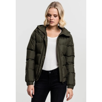 Urban Classics Дамско яке Urban Classics Hooded Puffer в цвят маслинаUB-TB1756-00551 - Маслина, размер XL