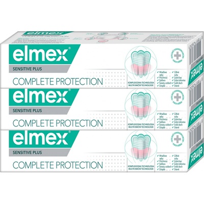 Elmex Complete Care Sensitive 3 x 75 ml