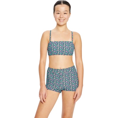 Modibodi Bandeau Strap Crop Top Luna Blossom Black horní díl