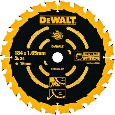 DeWALT Pílový kotúč ELITE, 24 zubov, 184 x 16 mm
