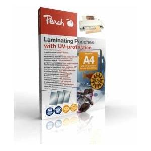 Peach laminating films A4 UV protection 100 pieces 2x 125 mic (250m) - ultra strong - S-PP525-25