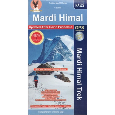Nepa maps mapa Mardi Himal Trek 1:50 t.